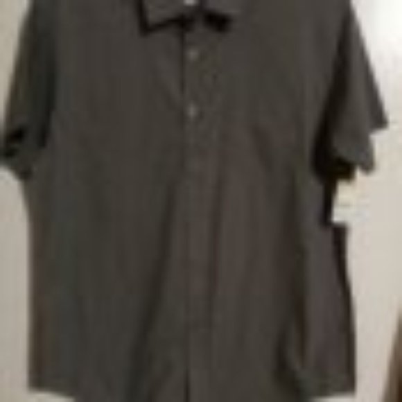 Simply Styled S/S Button Down Shirt - Granite Gray - Picture 2 of 2